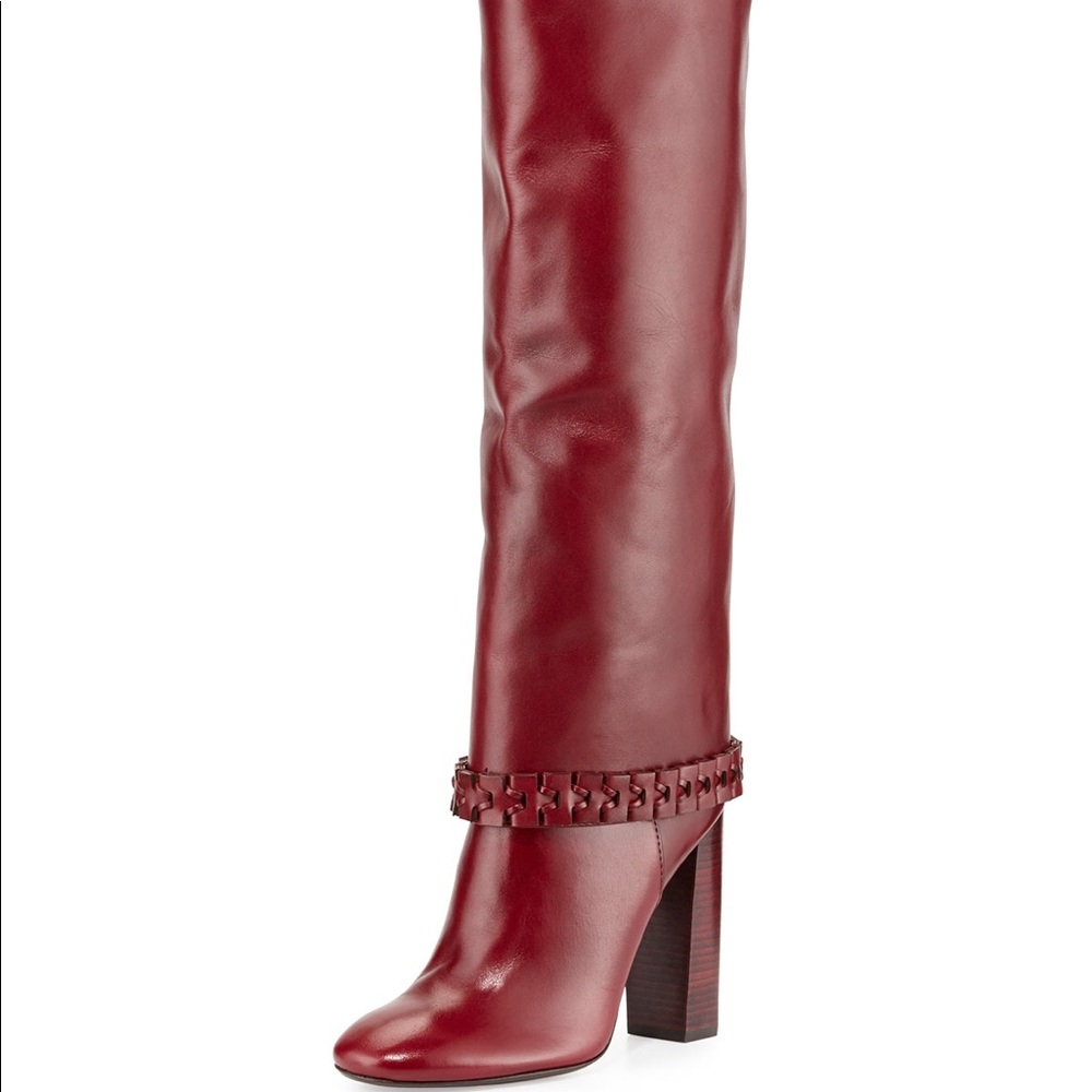 Tory Burch Sarava Red Agate Boots